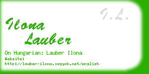 ilona lauber business card